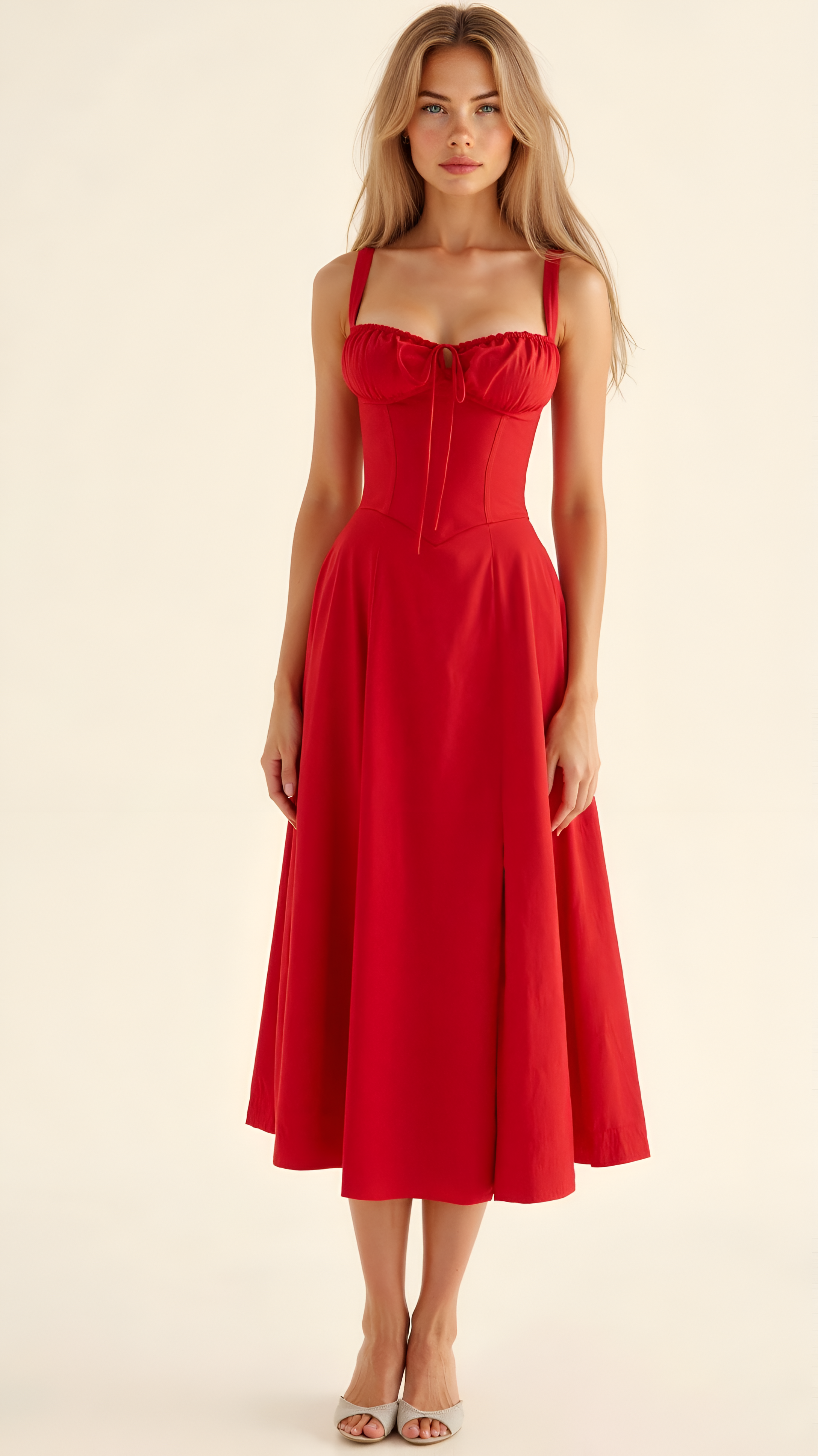 Floral Midi Dress | Women's Bustier Sundress