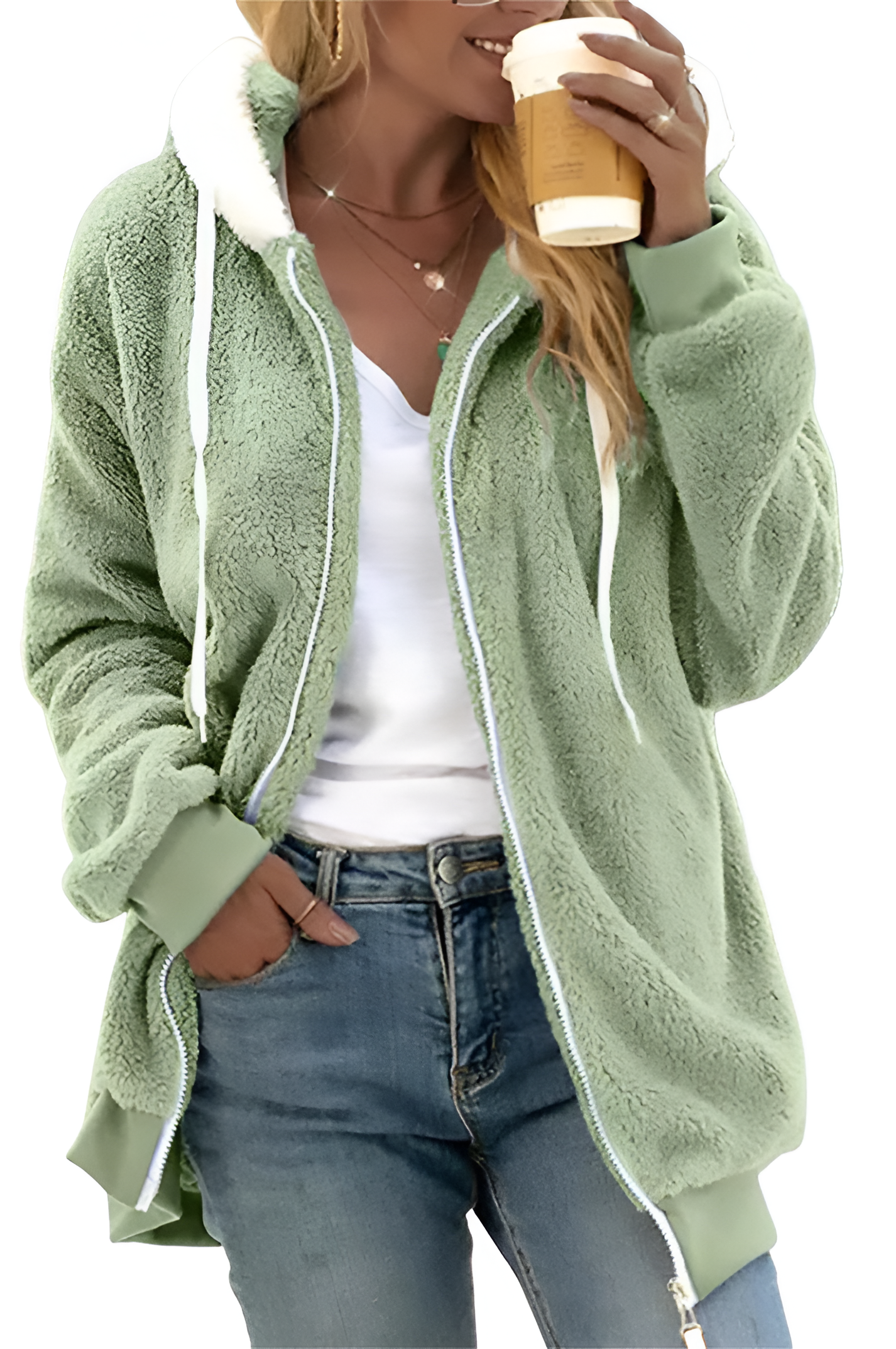 Fleece Zip Jacket | Women's Winter Hooded