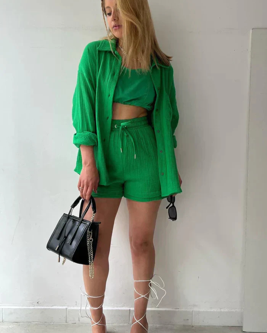 Women’s Summer Shirt and Shorts Set | Relaxed Fit