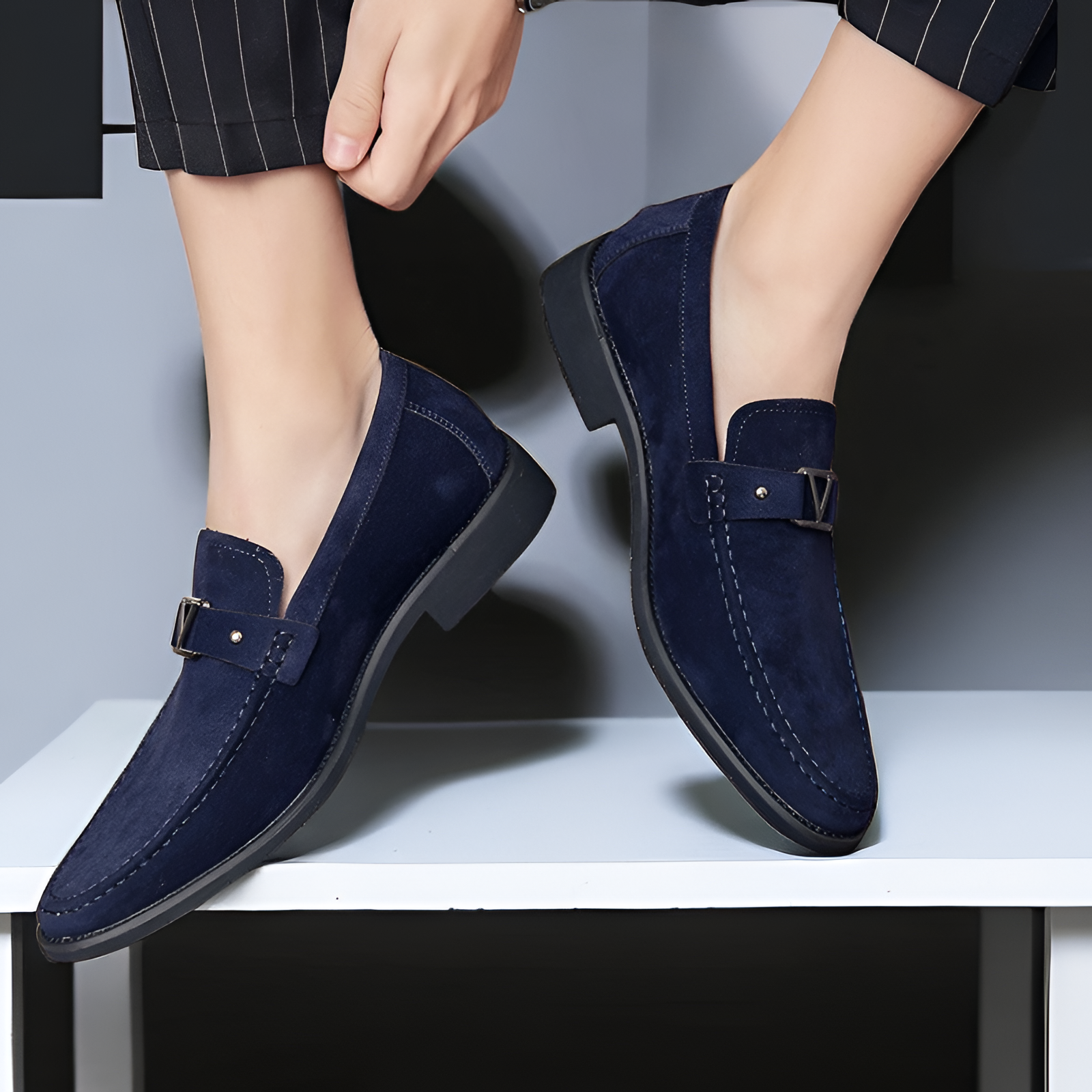Men's Suede Loafers Shoes | Slip-On Classic