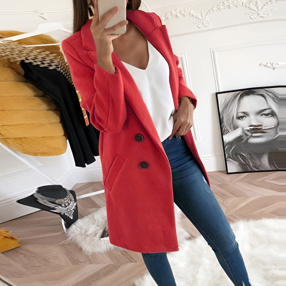 Smart Casual Jacket | Women's Winter Smart Button Up