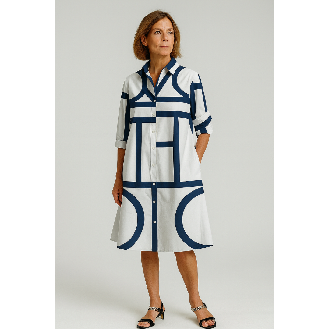 Women’s Summer Geometric Dress | Maxi