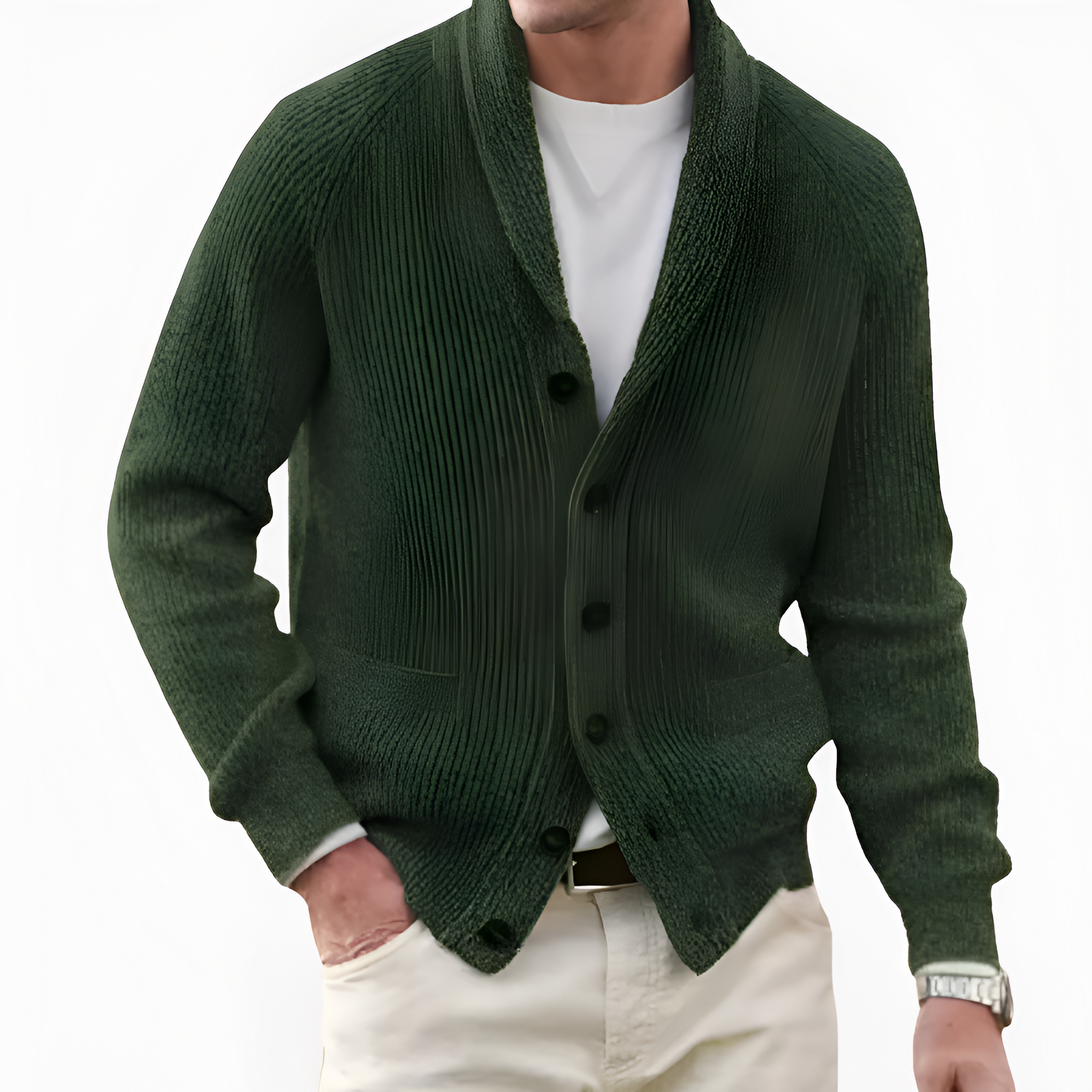 Knit Cardigan | Men’s Winter Shawl Collar