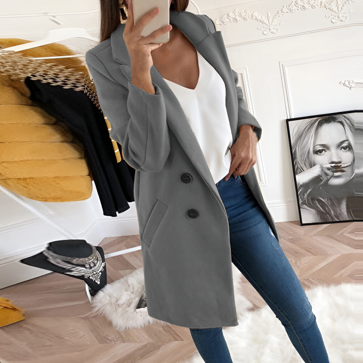 Smart Casual Jacket | Women's Winter Smart Button Up