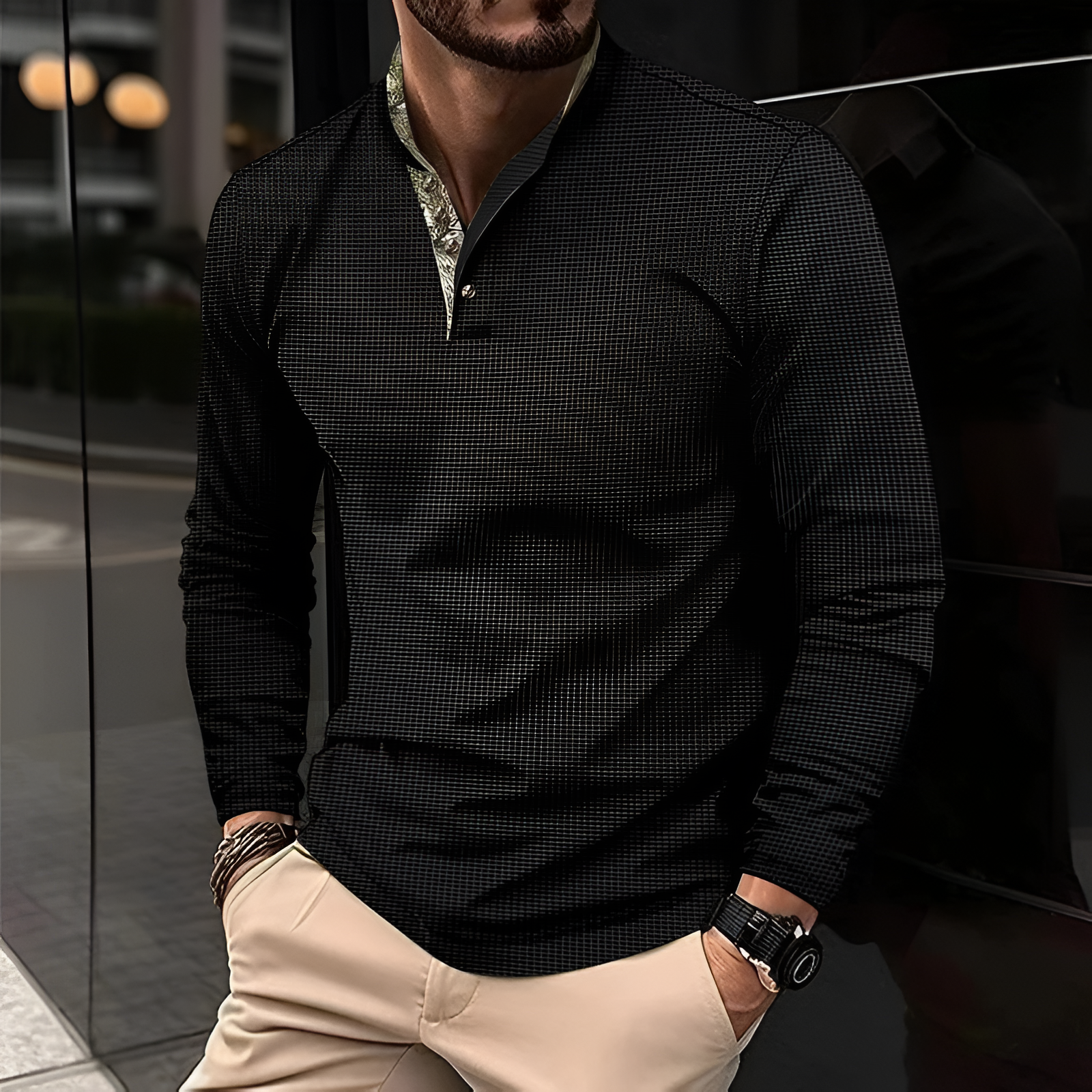 Men's Polo Long Sleeve | Collar