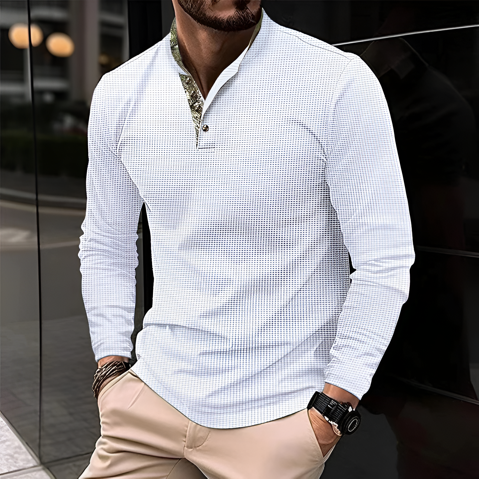 Men's Polo Long Sleeve | Collar