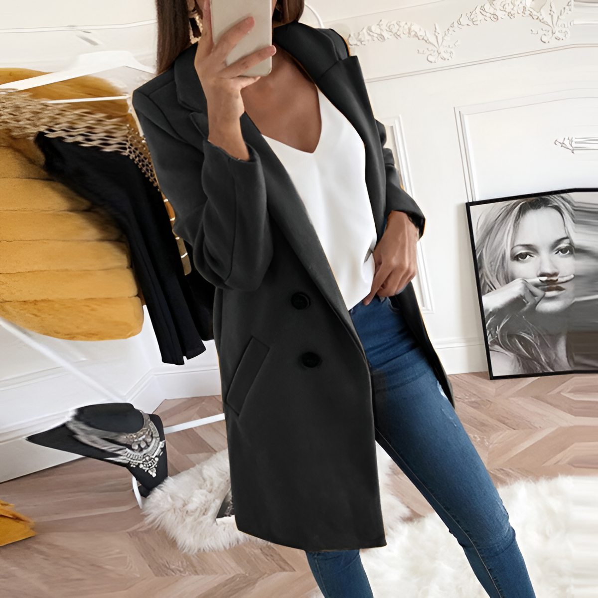 Smart Casual Jacket | Women's Winter Smart Button Up