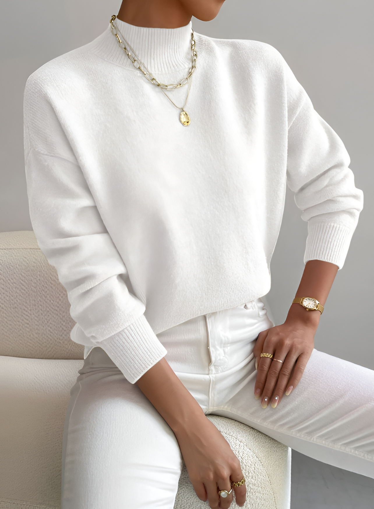 Mock Neck Jumper | Women's Smart Knit