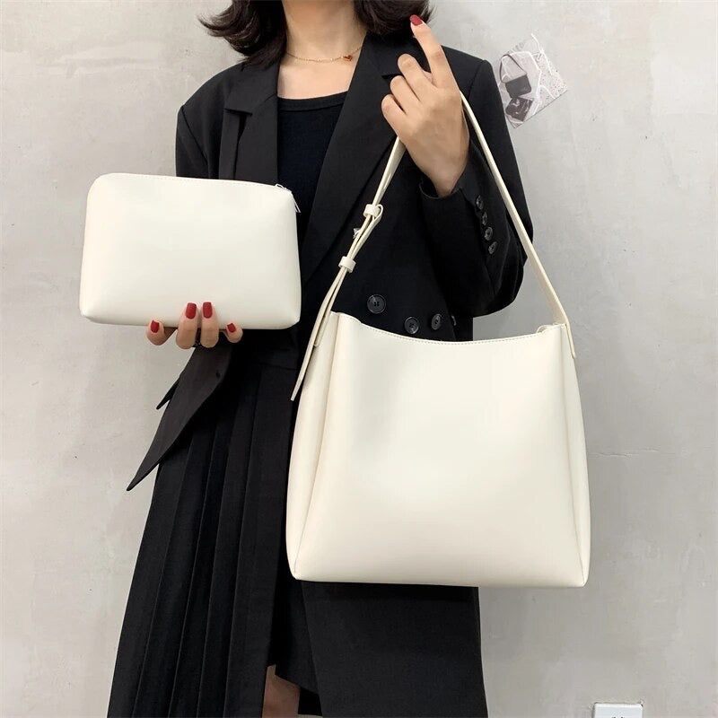 Women's Everyday Slouch Shoulder Bag l Thick Strap