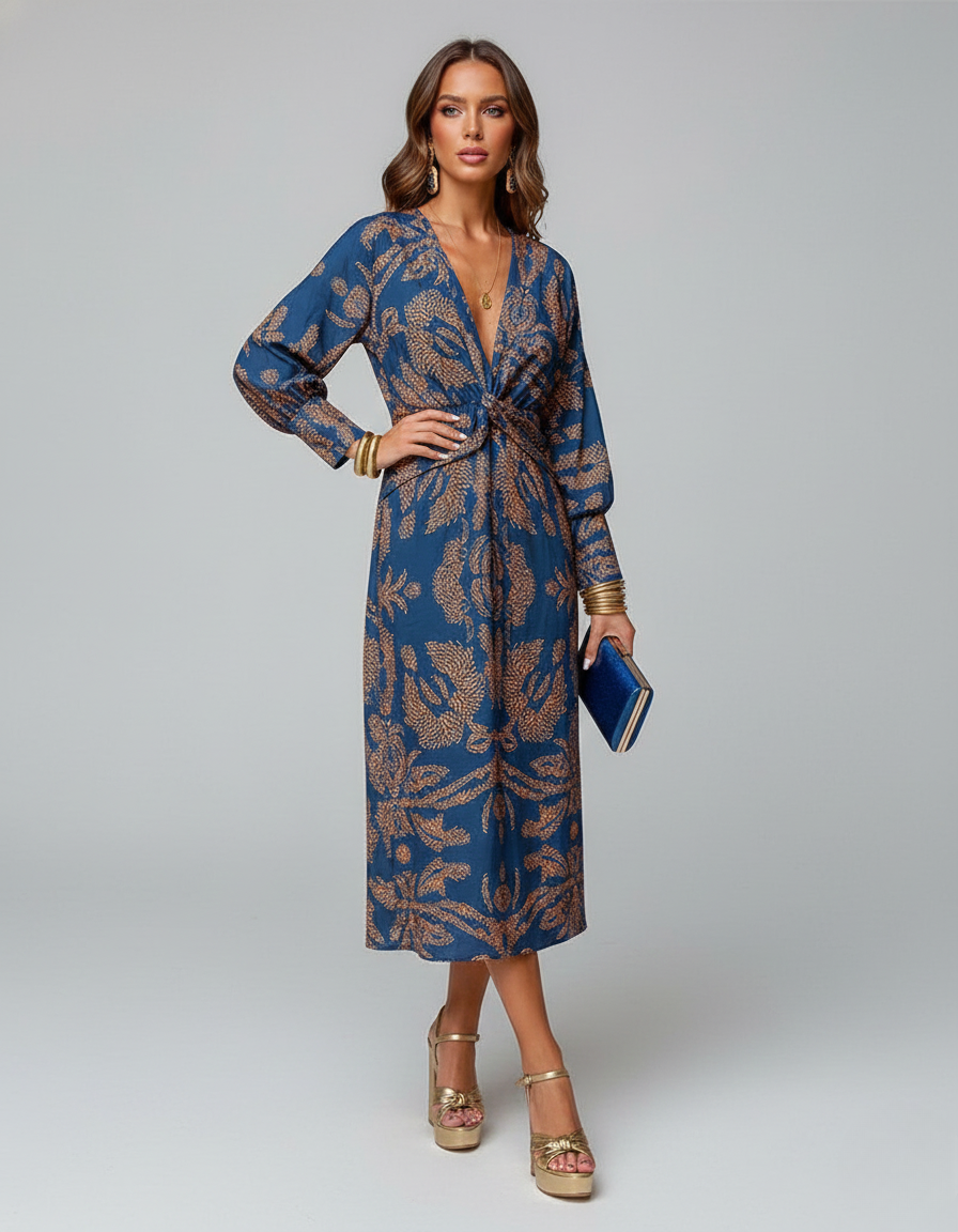 Women’s Boho Wrap Dress | Maxi