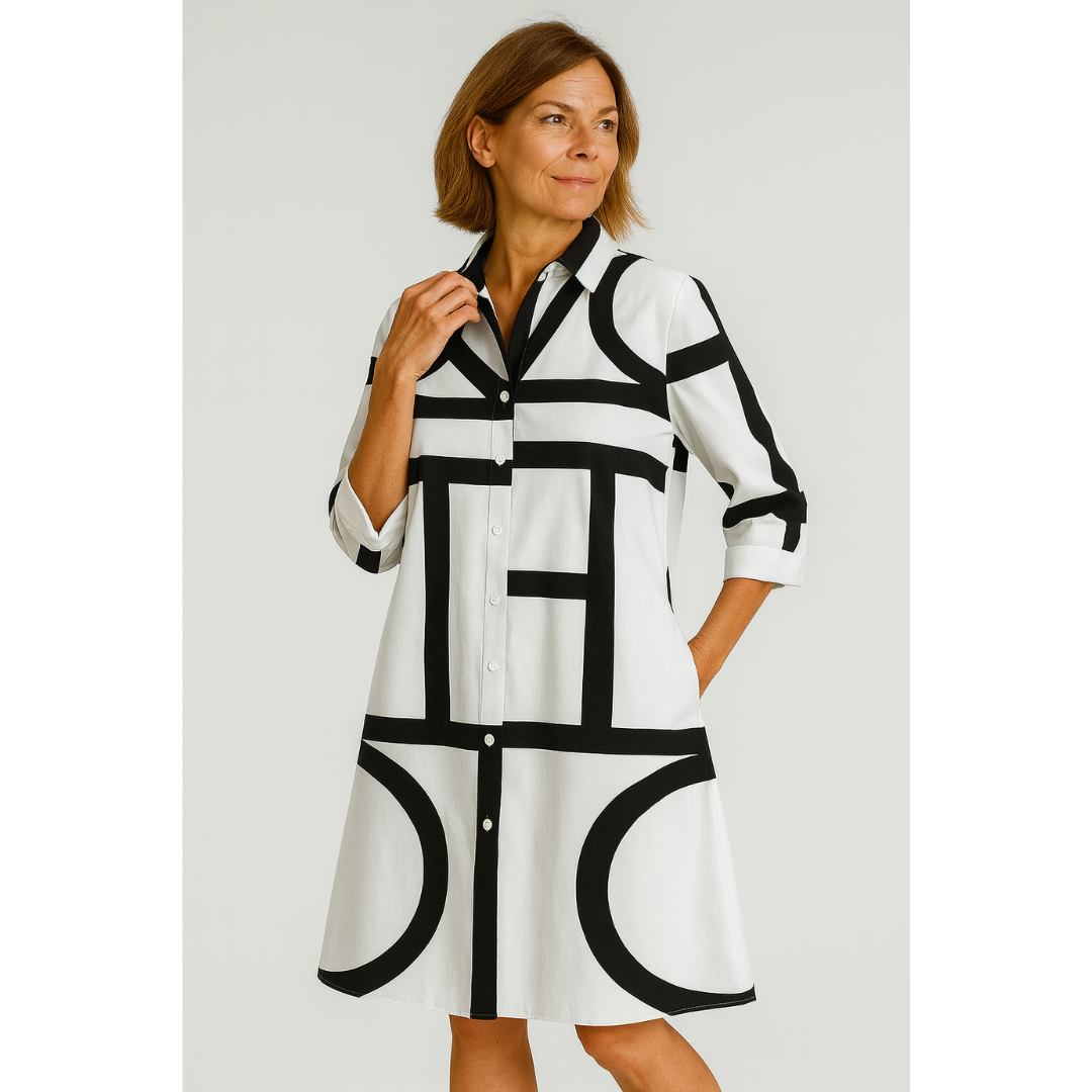 Women’s Summer Geometric Dress | Maxi