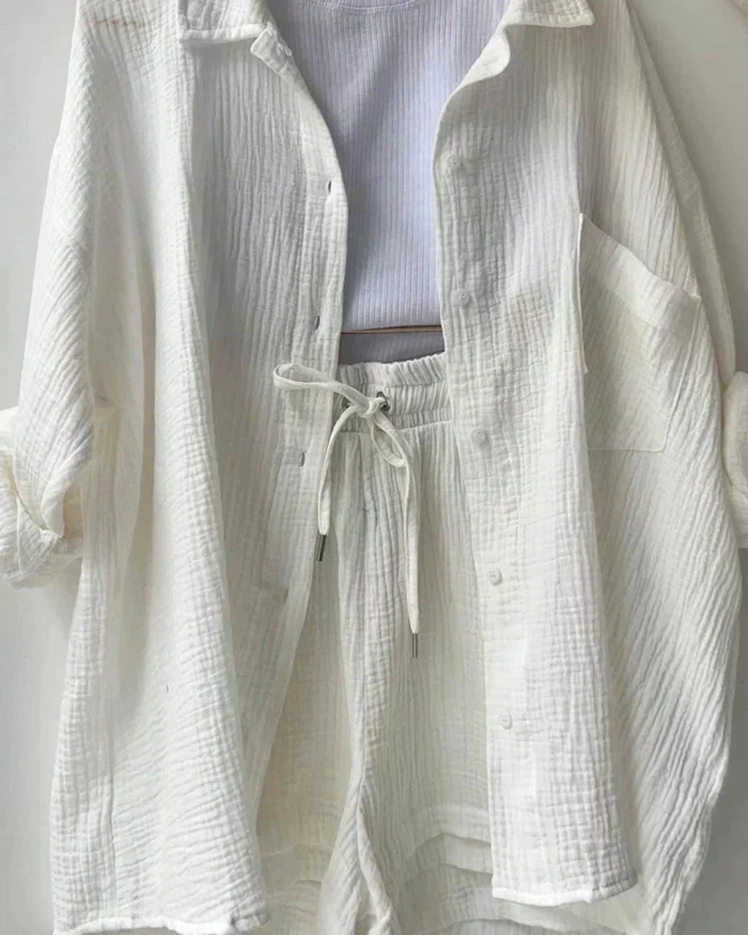 Women’s Summer Shirt and Shorts Set | Relaxed Fit