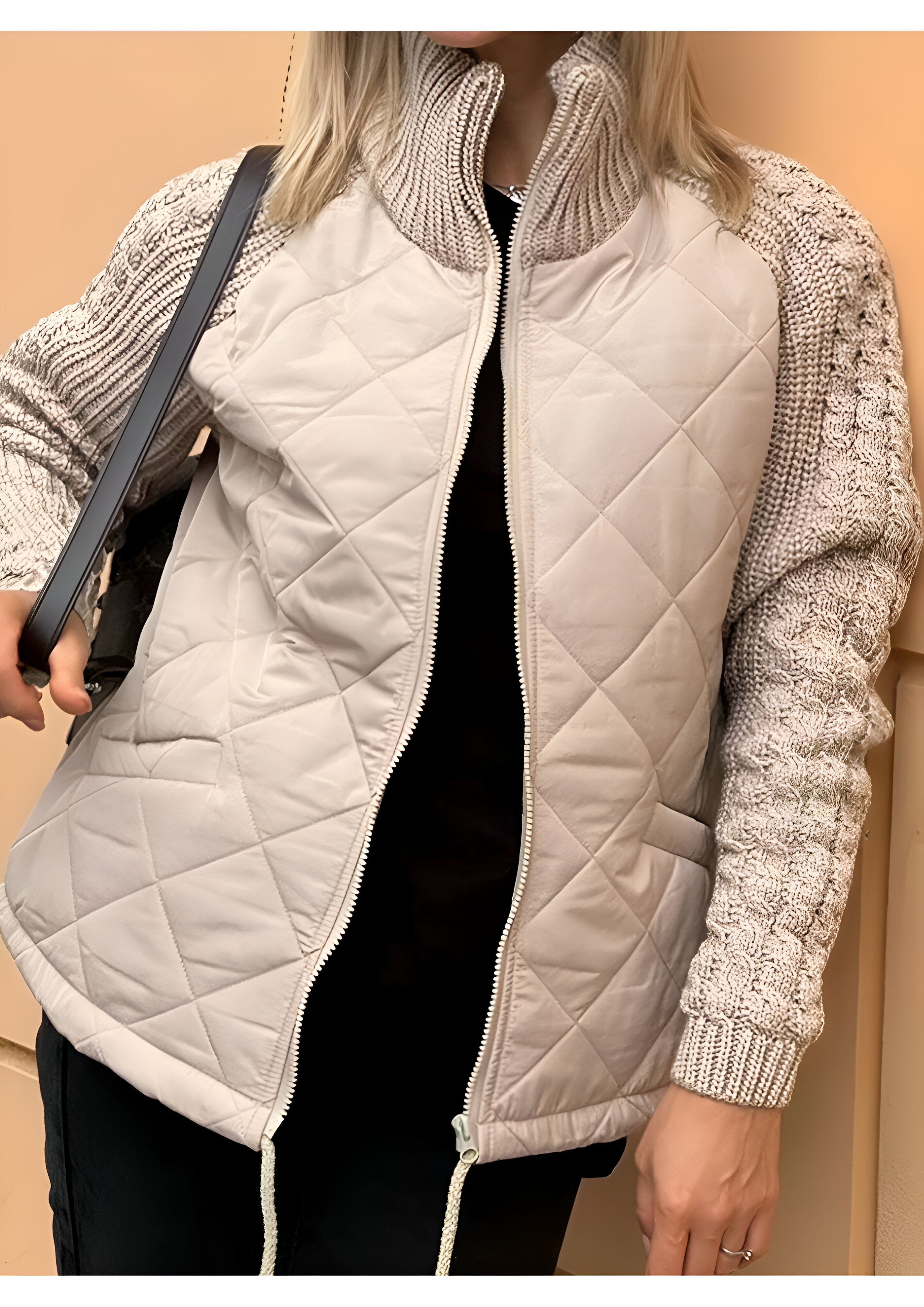 Patchwork Zip Jacket | Women's Winter Wear
