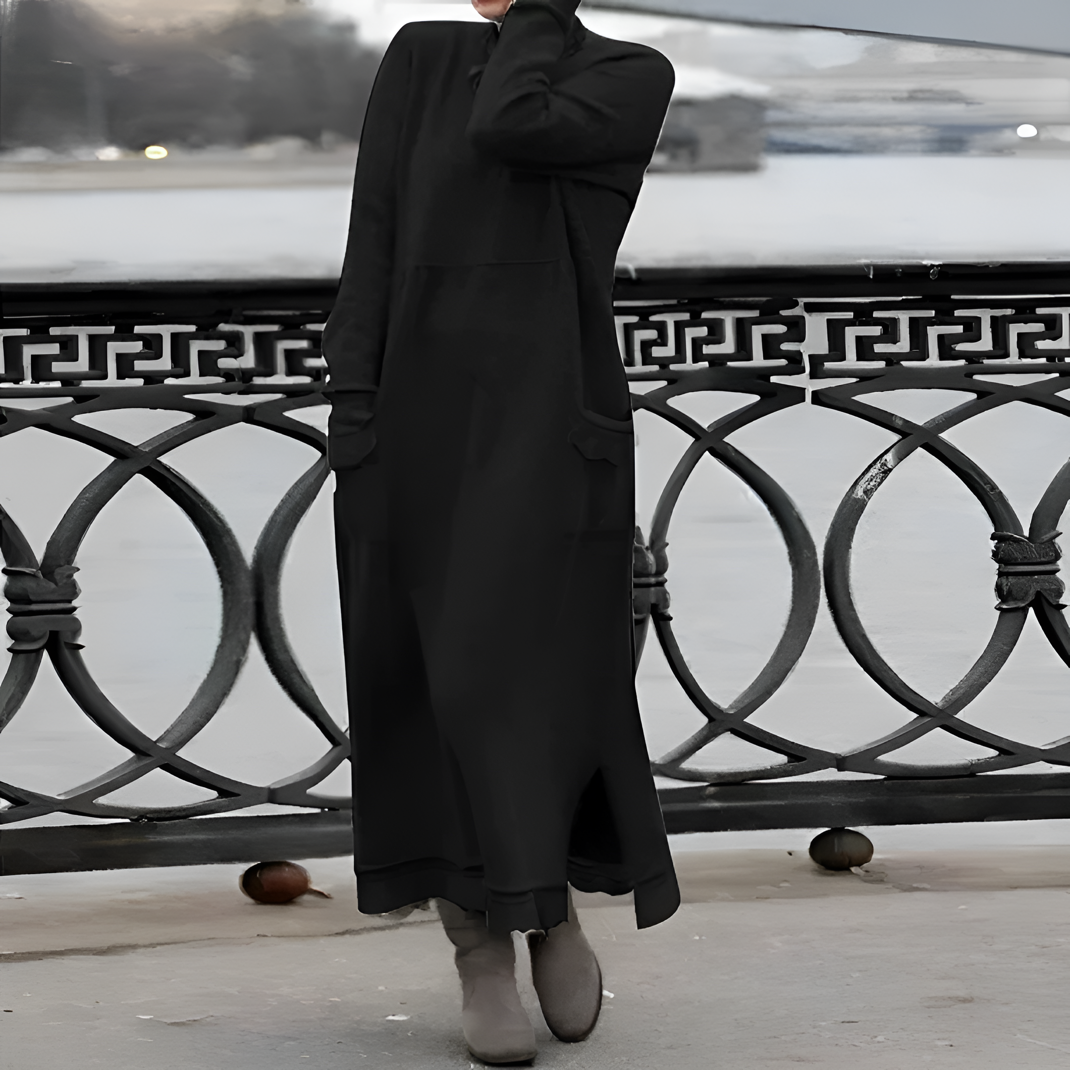 Maxi Dress | Women's Winter Hooded