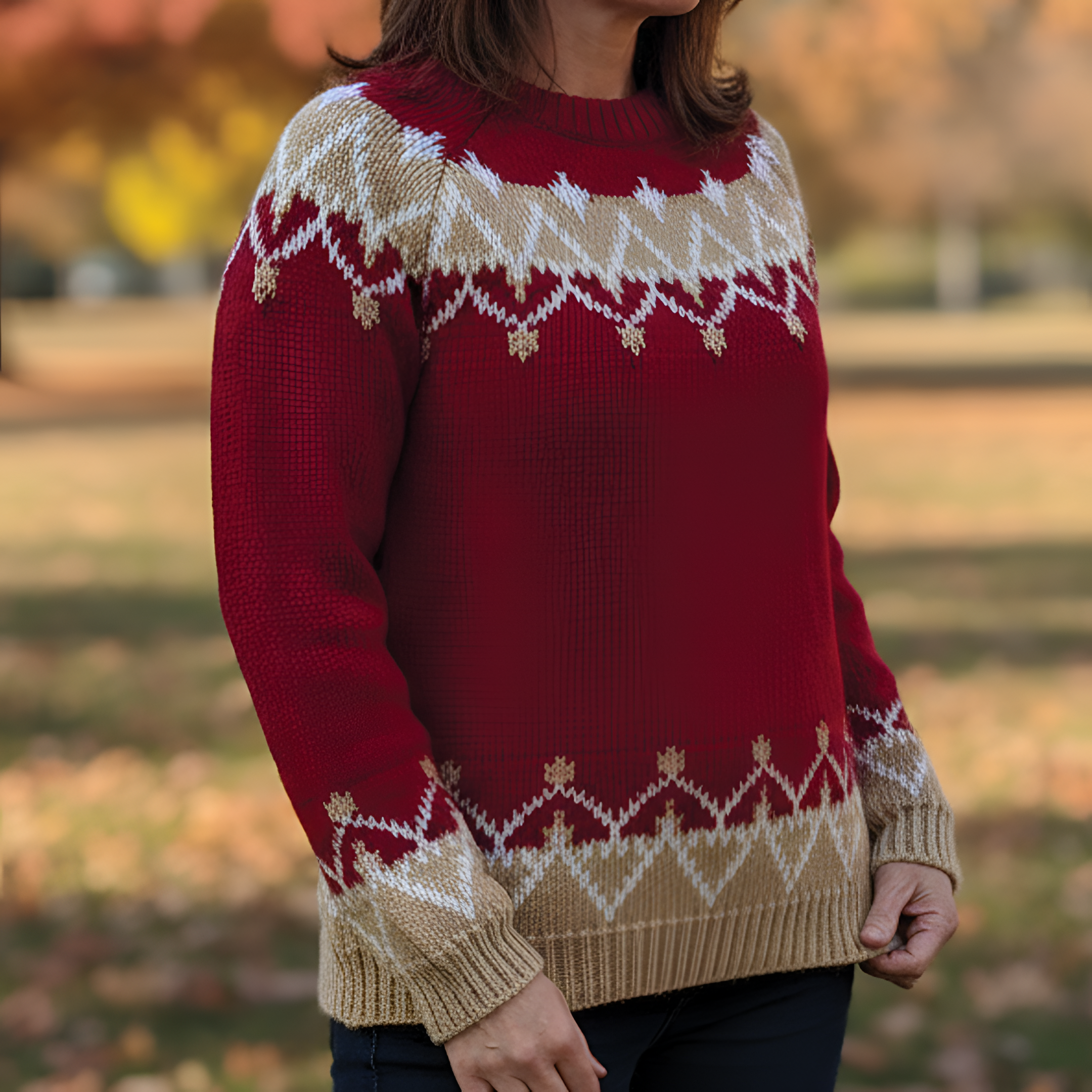 Azure Pattern Jumper | Women's Winter Knit