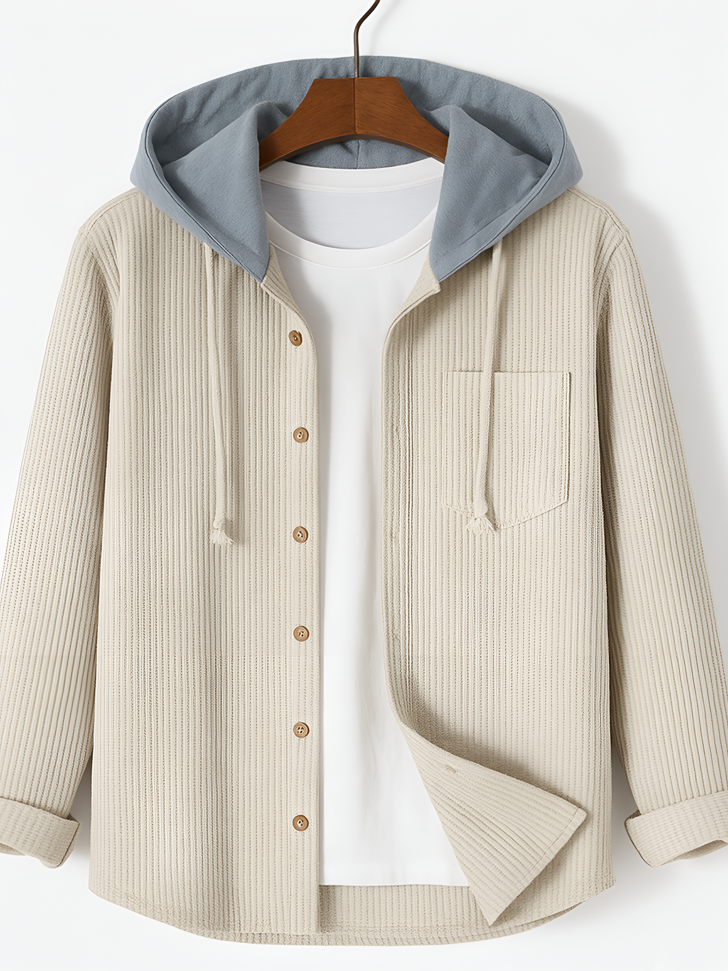 Corduroy Hoodie | Men's Winter Relaxed