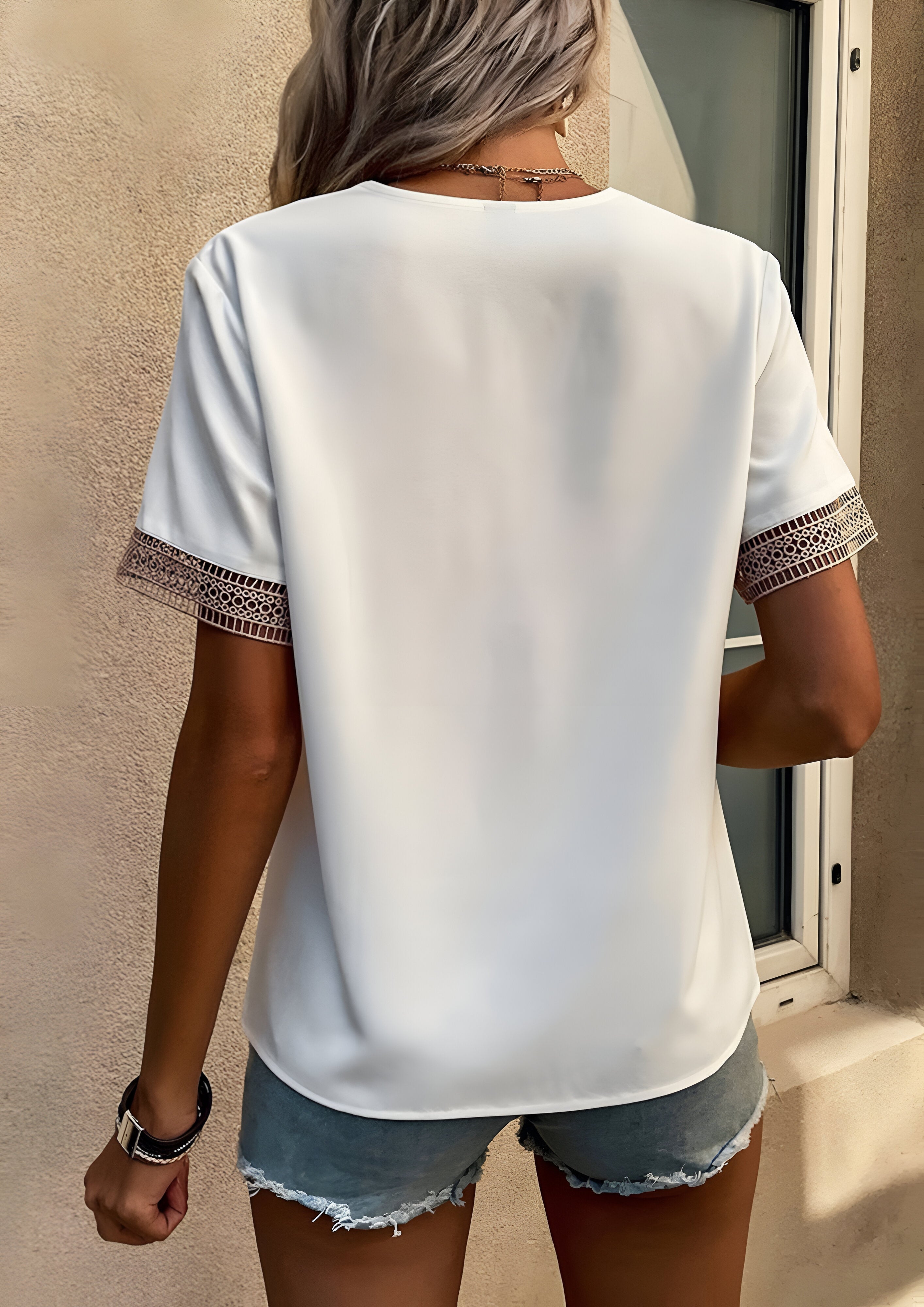 Women's V-Neck Blouse| Summer