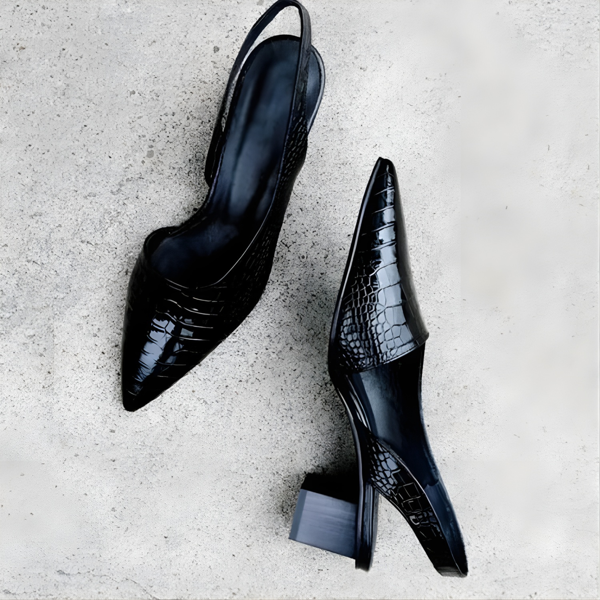Women’s Summer Pointed Toe Slingback | Block Heel