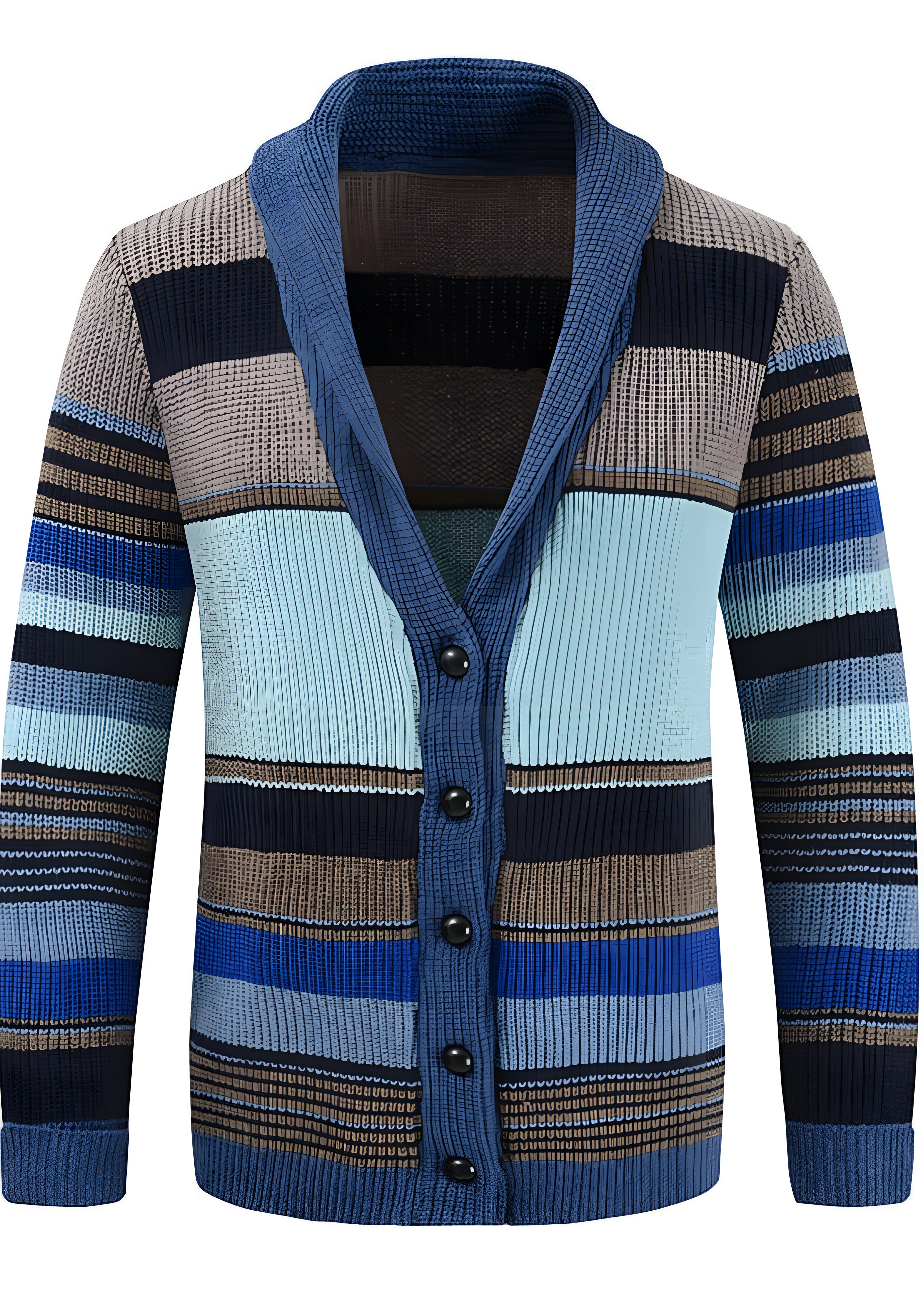 Colorblock Cardigan | Men's Button-Up