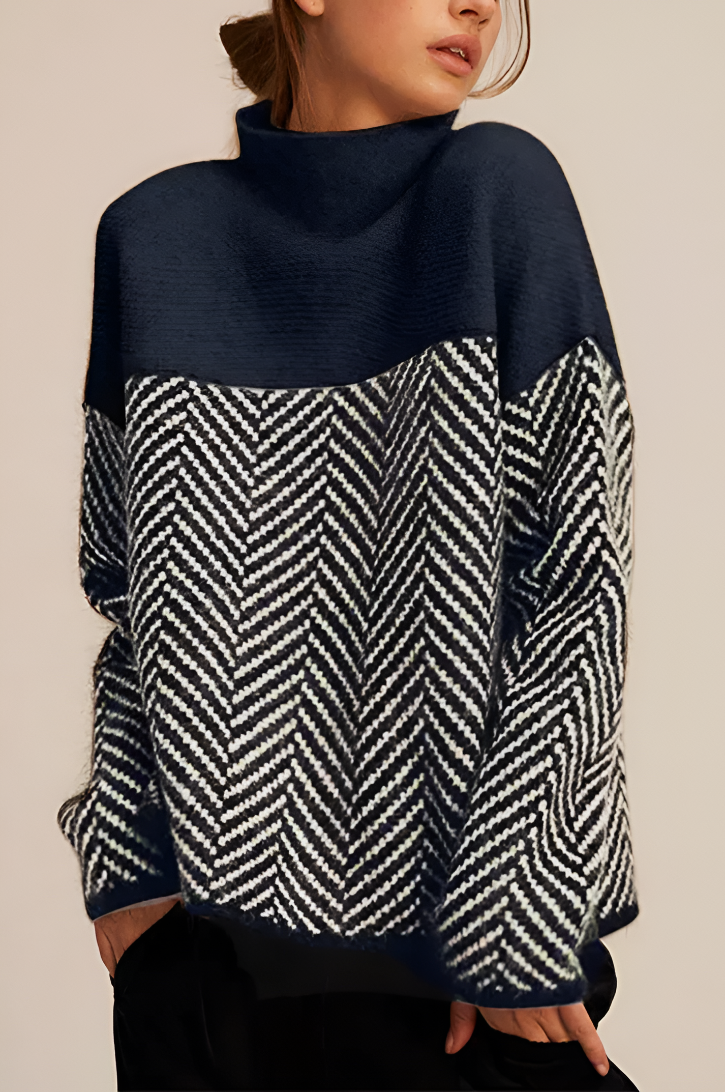 Chevron Knit Jumper | Women's Winter Cozy