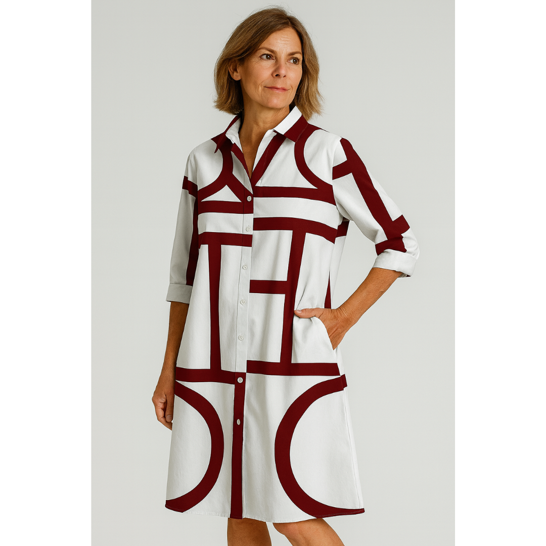 Women’s Summer Geometric Dress | Maxi