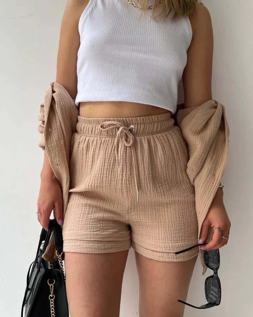 Women’s Summer Shirt and Shorts Set | Relaxed Fit