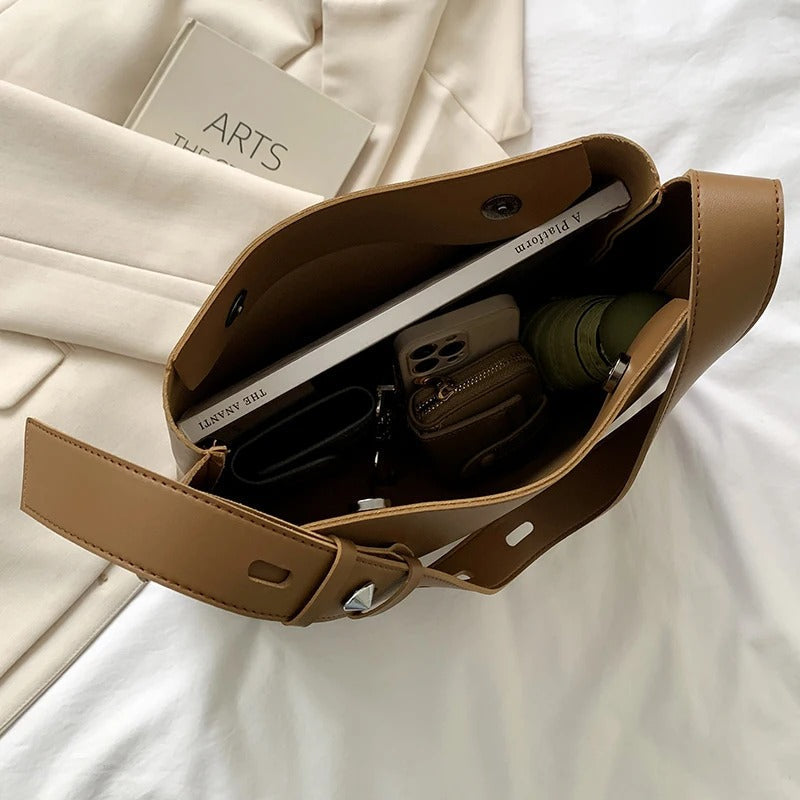 Women's Everyday Slouch Shoulder Bag l Thick Strap
