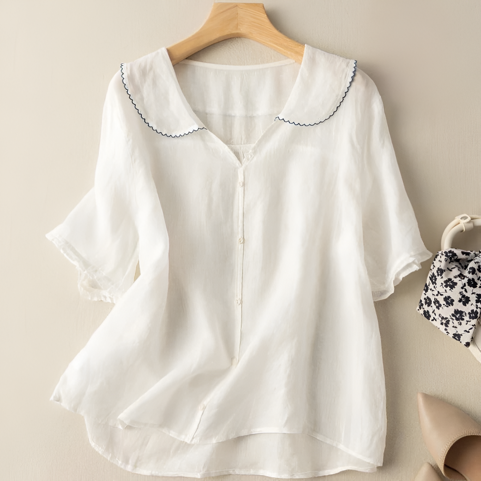 Women's Button-Down Blouse | Versatile Semi-Formal