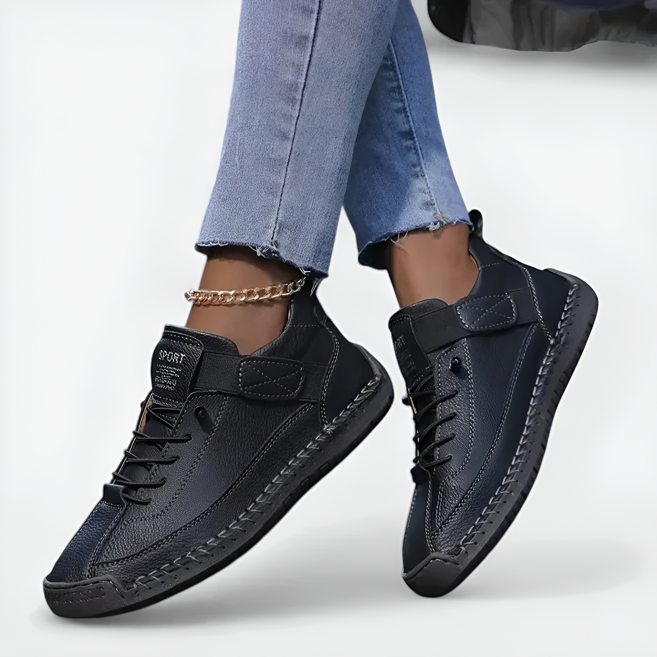 Stitched Sneakers | Women's Casual Cushioned