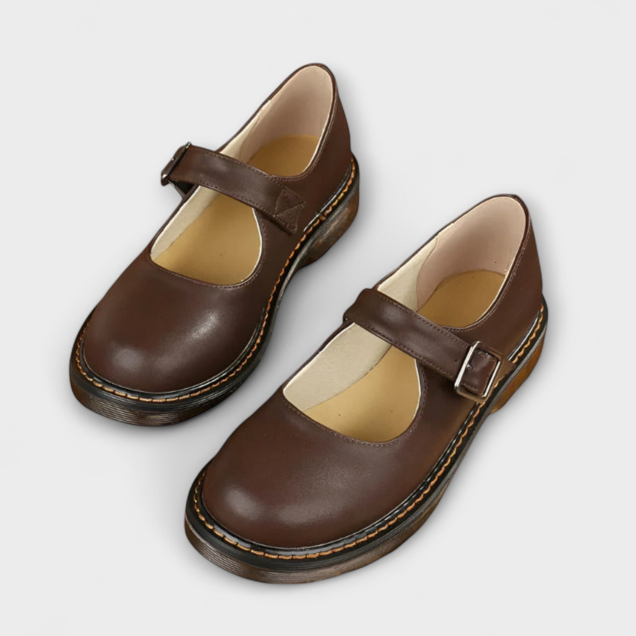 Women's Mary Jane Shoes | Classic Buckle Strap Casual Everyday Footwear