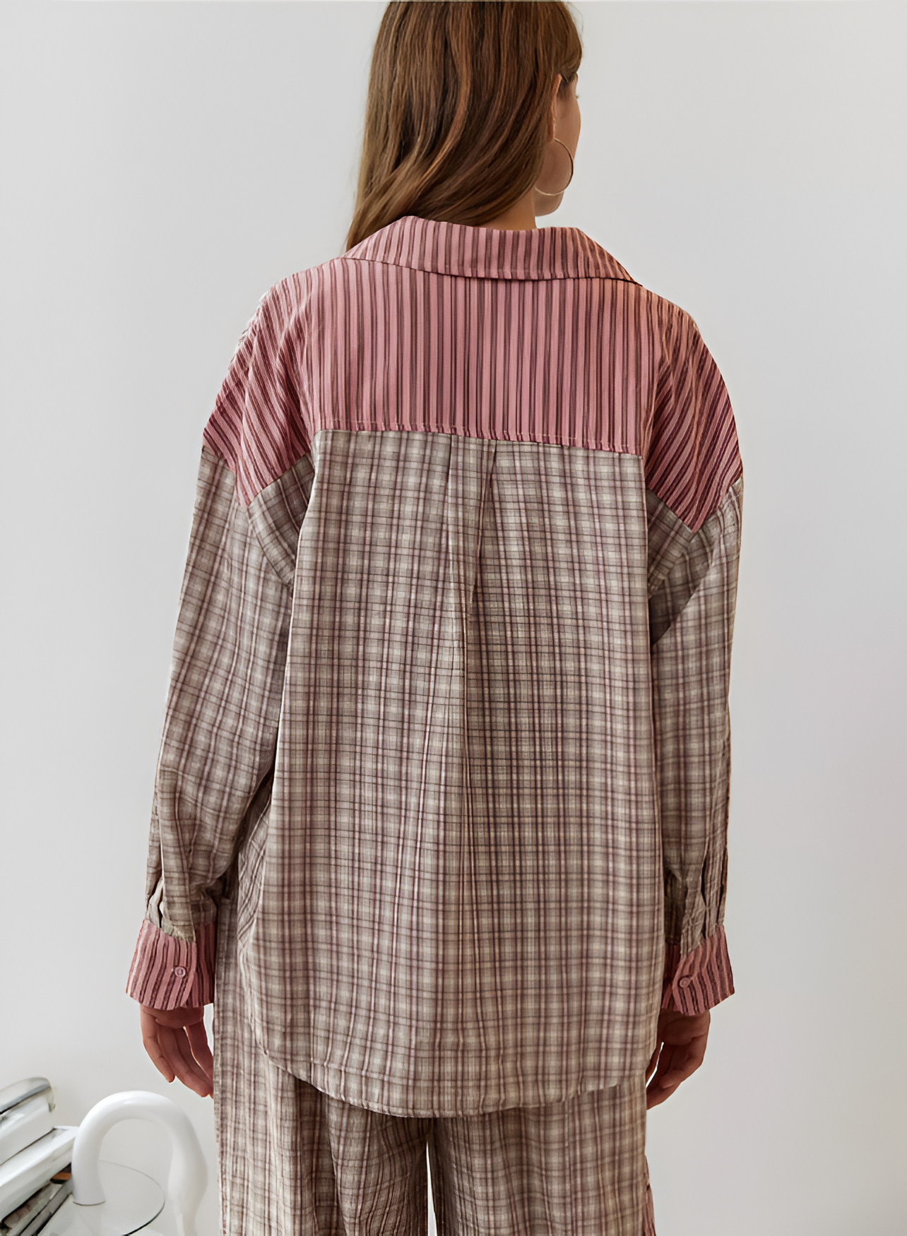 Pajama Set | Women's Checkered Relaxed