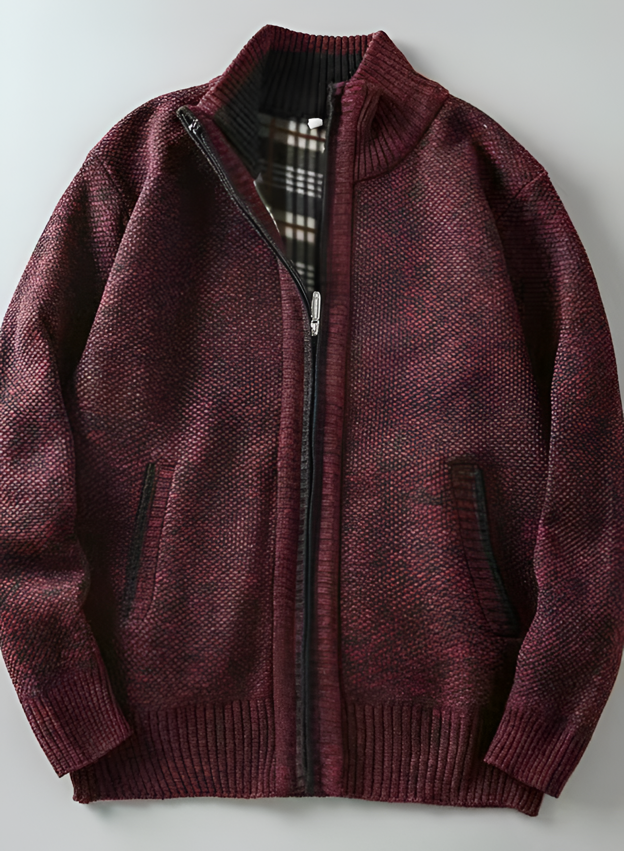 Cable Knit Jumper - Men's Winter Insulated
