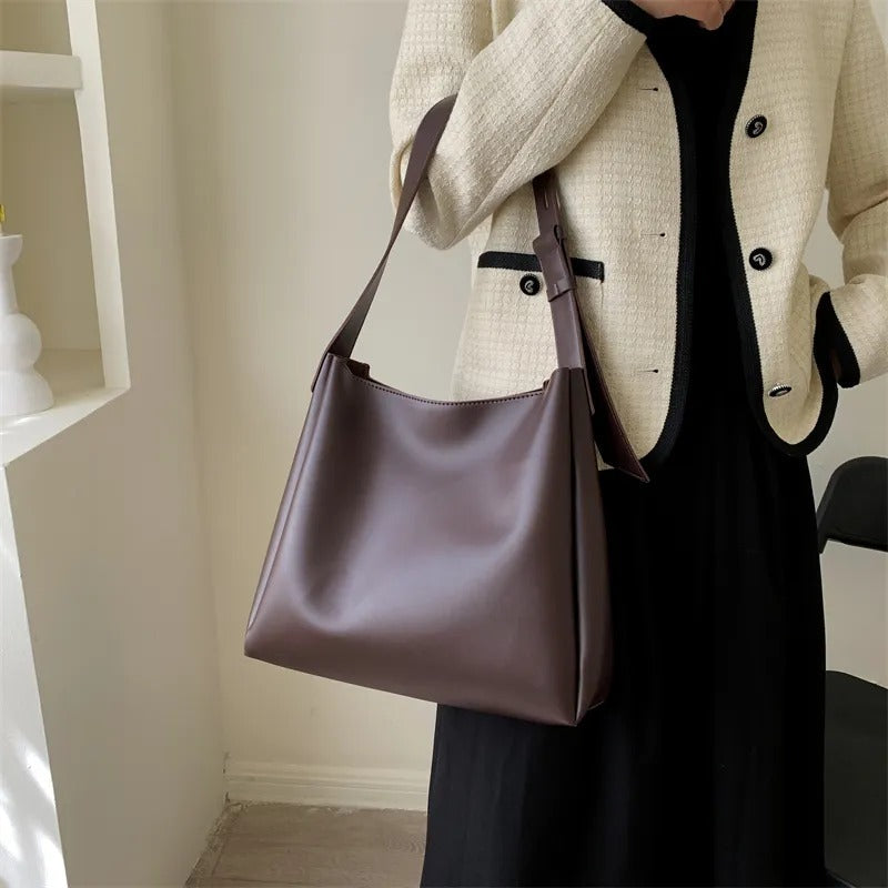 Women's Everyday Slouch Shoulder Bag l Thick Strap