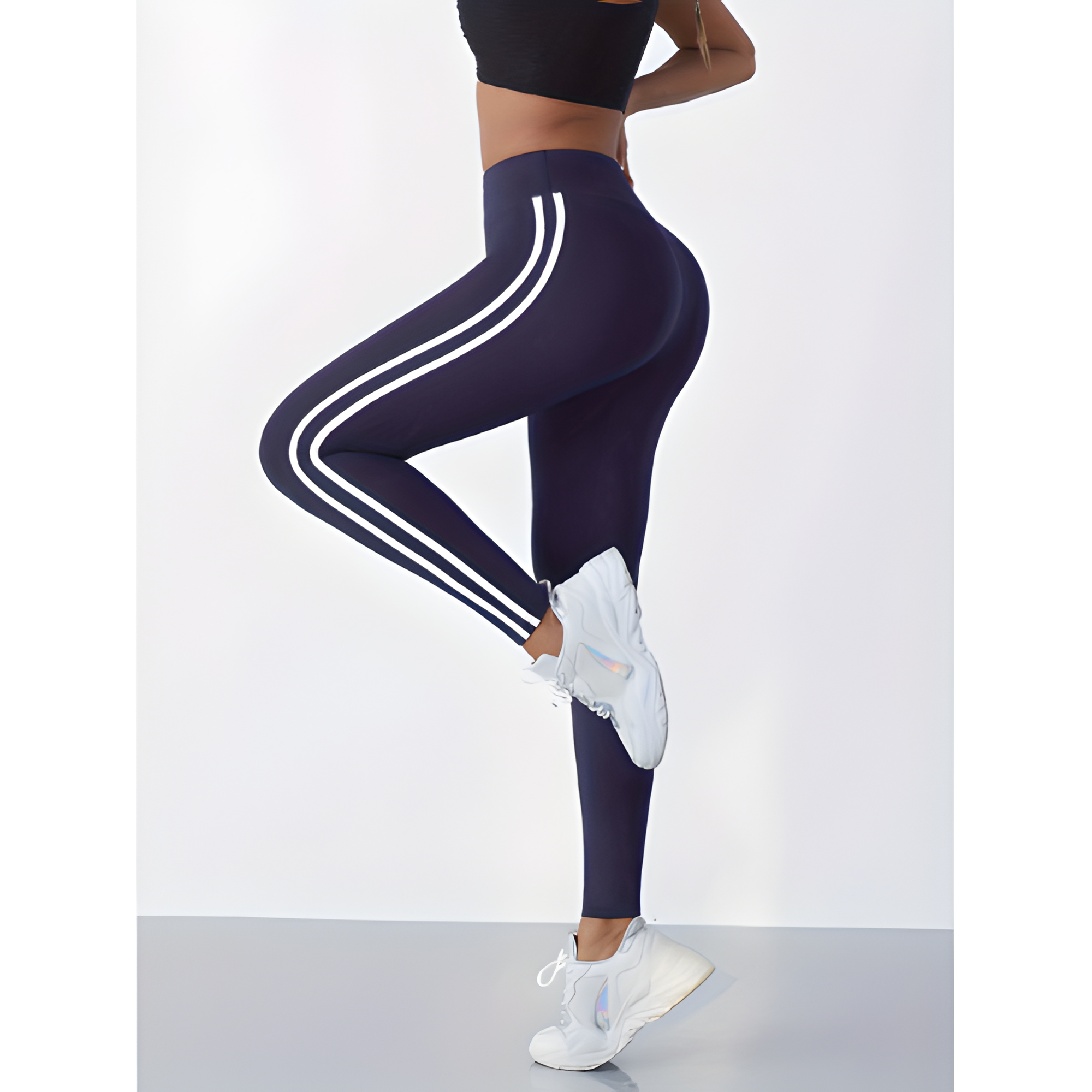 High-Waist Leggings | Women’s Double Stripe Active Style