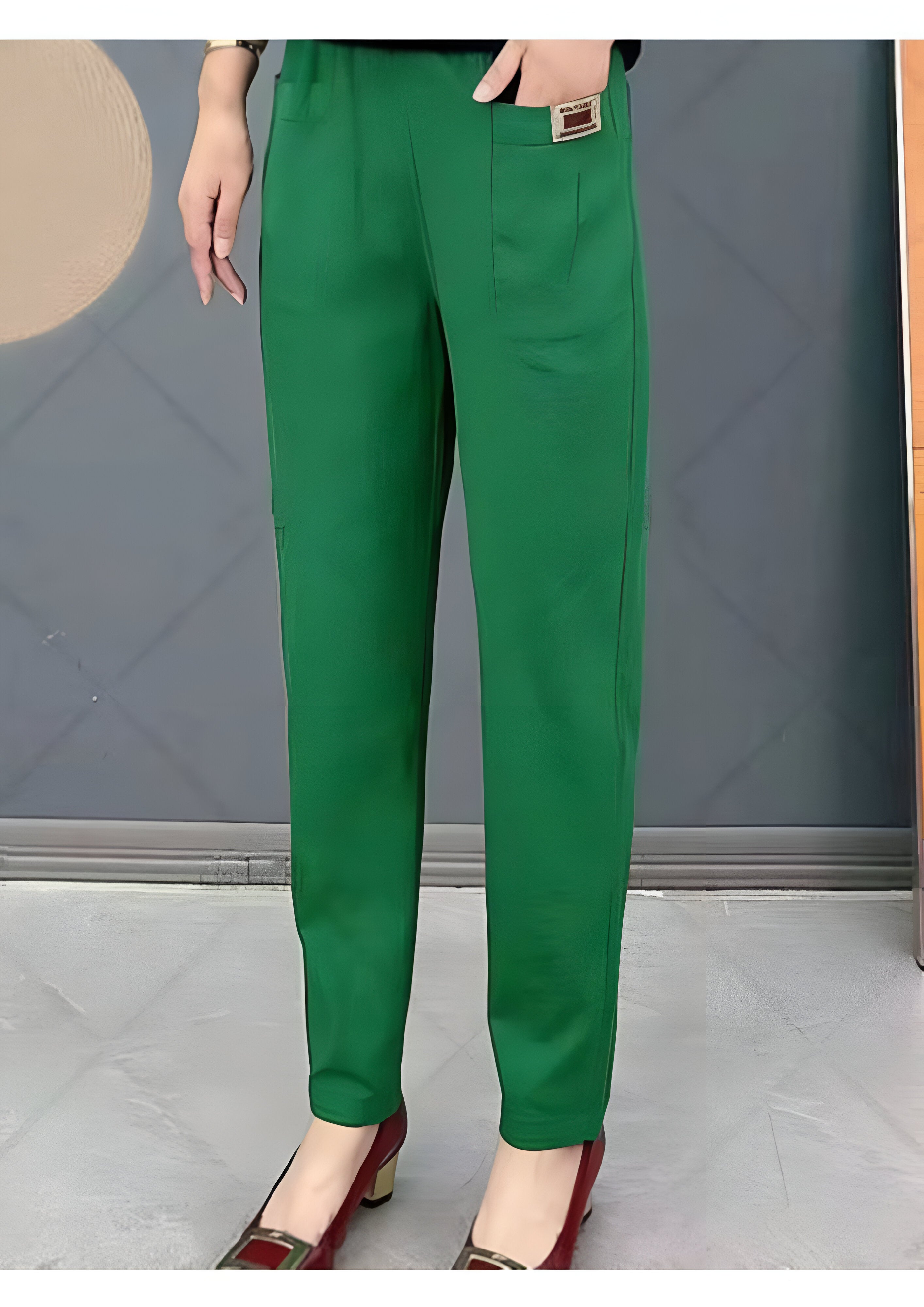 Elastic Waist Trousers | Women's Multi Pockets