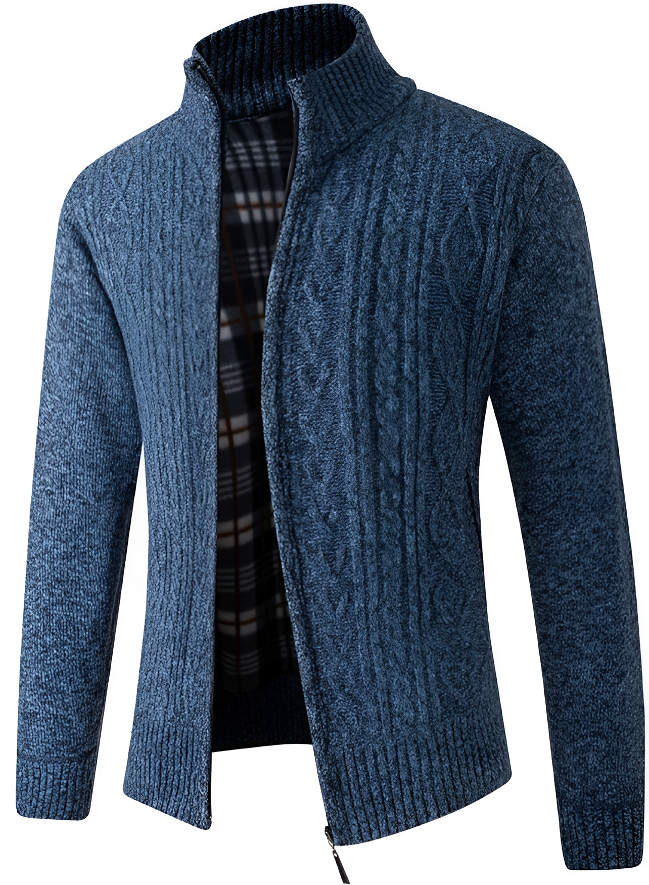 Cable Knit Jumper - Men's Winter Insulated