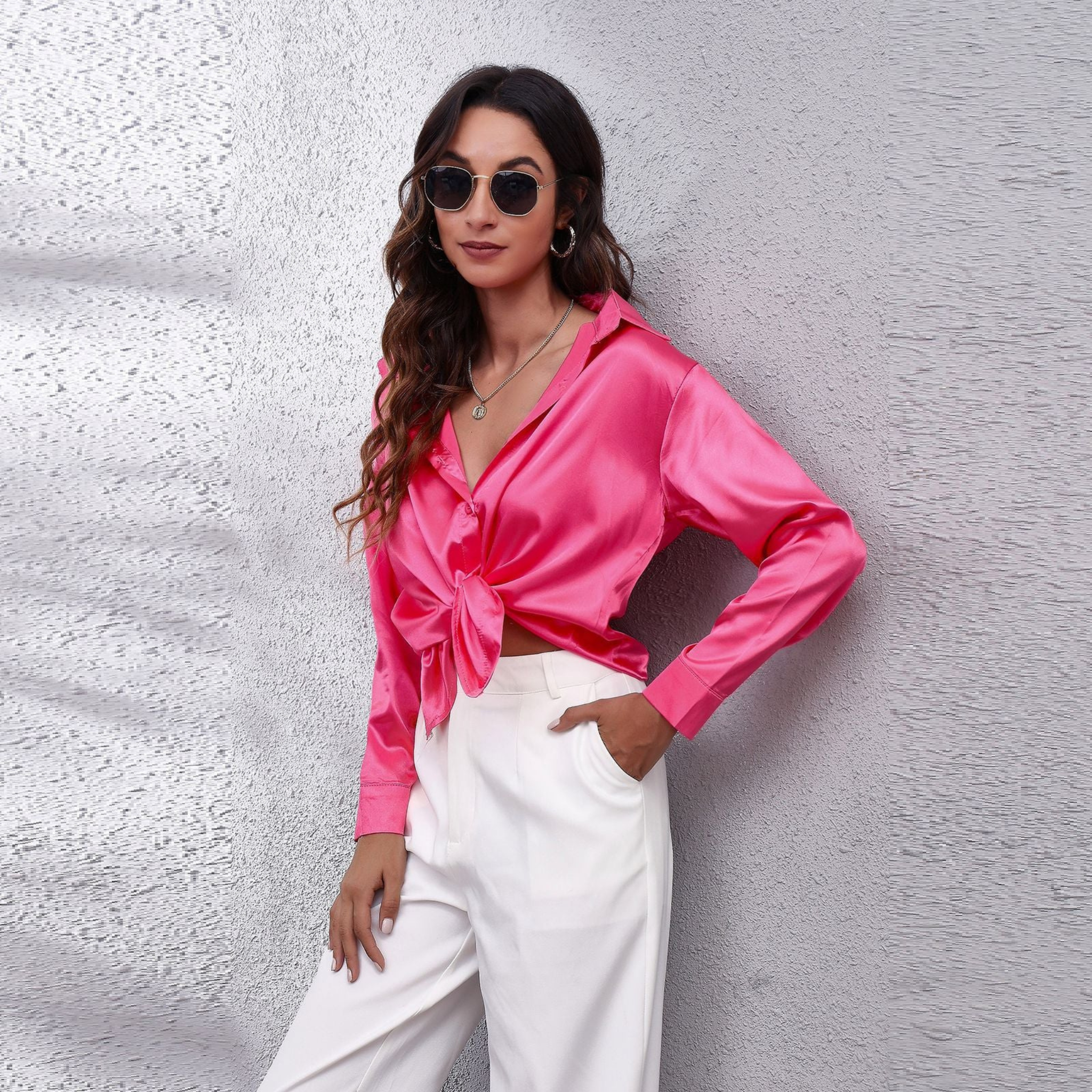 Women’s Summer Long Sleeve Blouse | Classic Fit