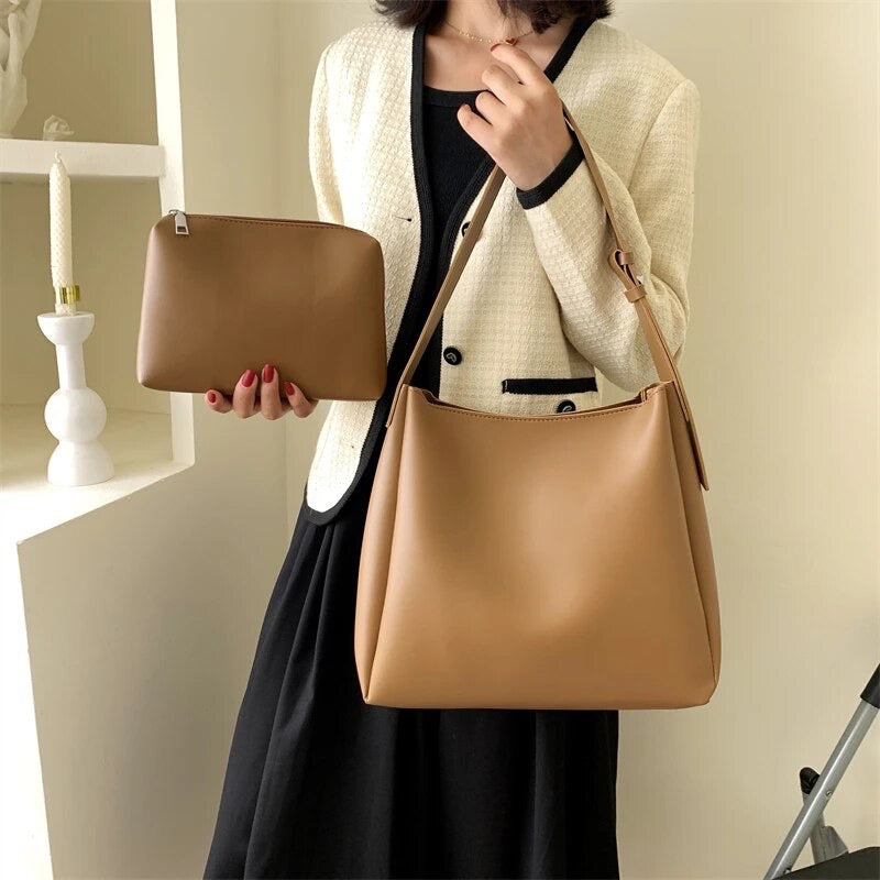 Women's Everyday Slouch Shoulder Bag l Thick Strap