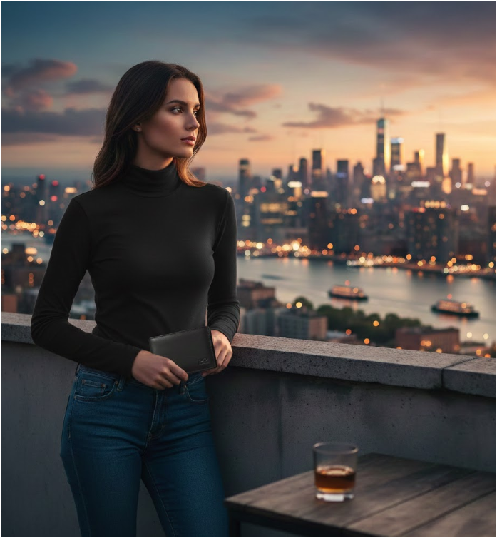 Women's Turtle-Neck Sweater | Slim Fit