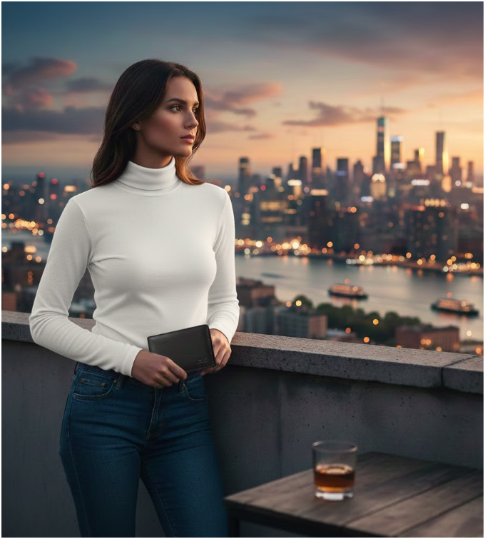 Women's Turtle-Neck Sweater | Slim Fit