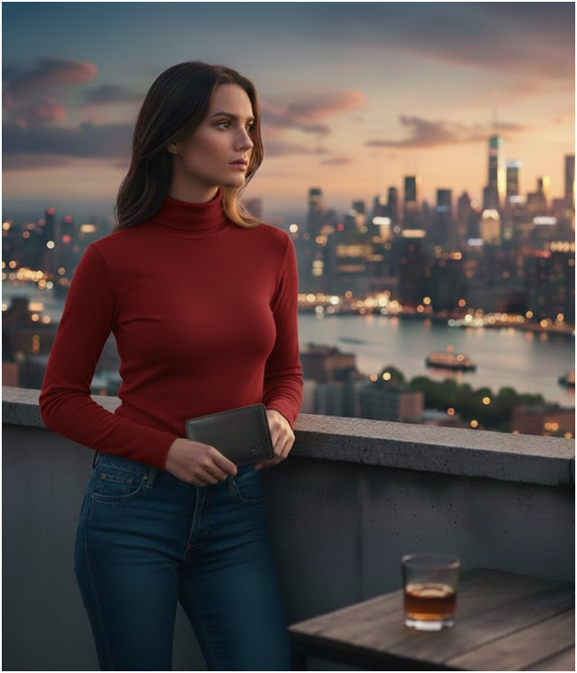 Women's Turtle-Neck Sweater | Slim Fit