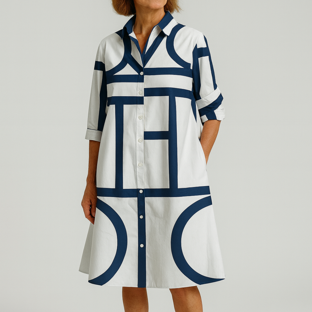 Women’s Summer Geometric Dress | Maxi