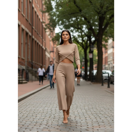 Women's Modern Minimalist Knit Set | Two Piece