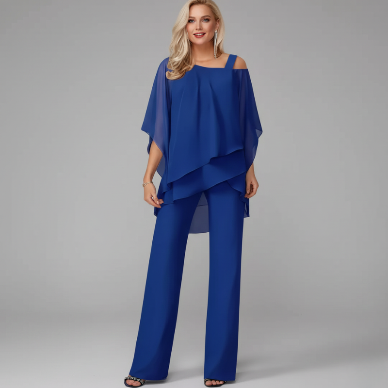 Women’s Elegant Asymmetrical Two-Piece Set | Loose Fit
