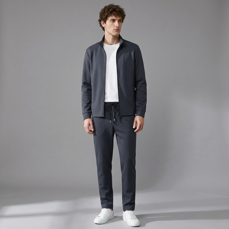 Men’s Athletic Lycra Tracksuit Set | Two Piece