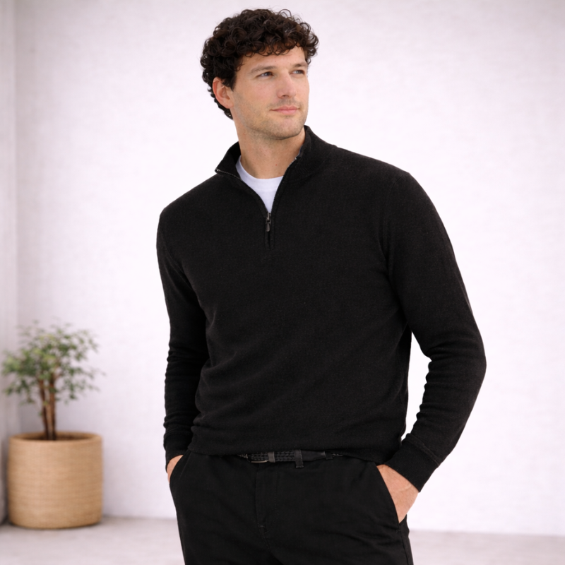 Men’s Zip Pullover | Long Sleeve