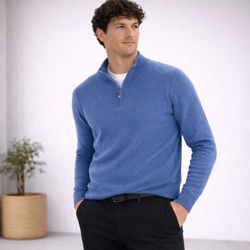 Men’s Zip Pullover | Long Sleeve