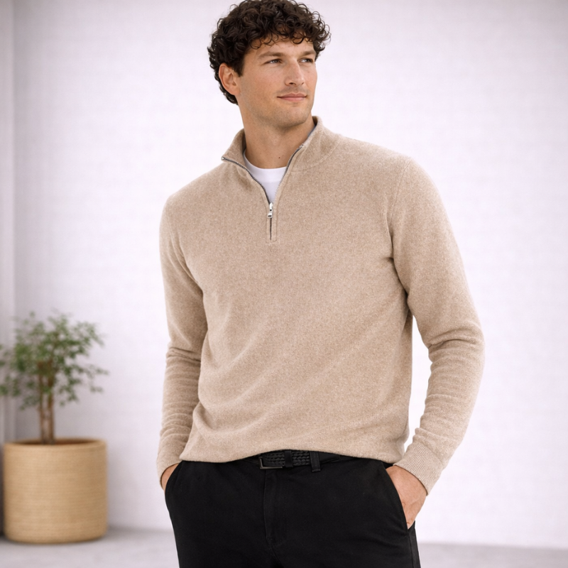 Men’s Zip Pullover | Long Sleeve