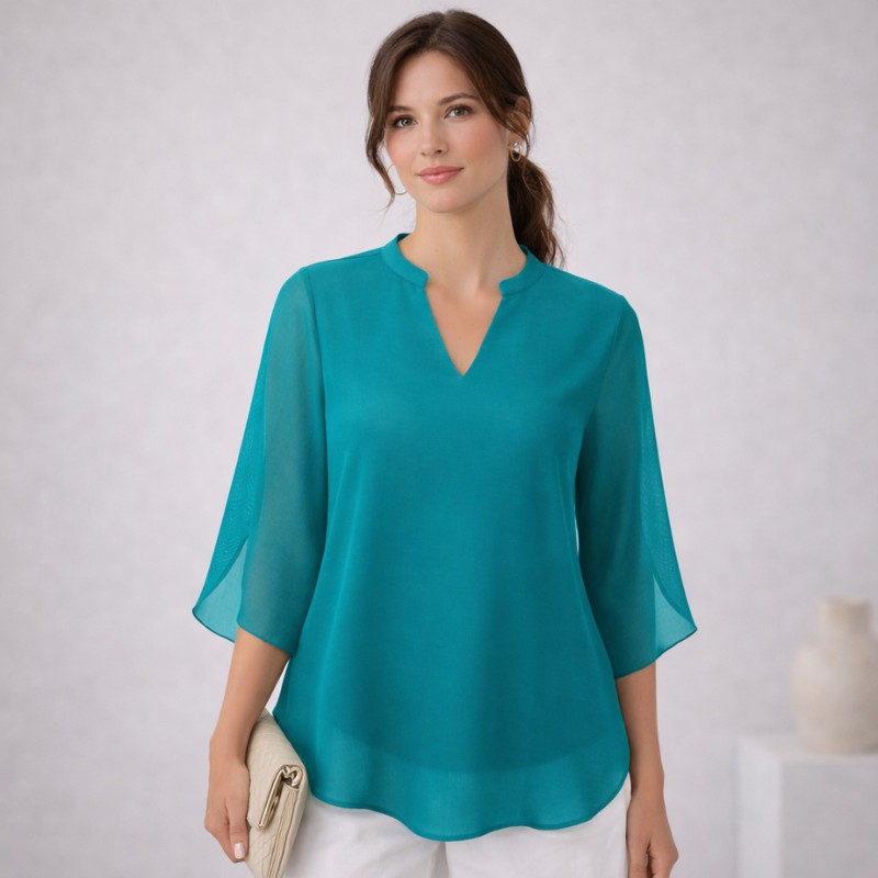 Women’s Relaxed Fit Blouse | V Neck