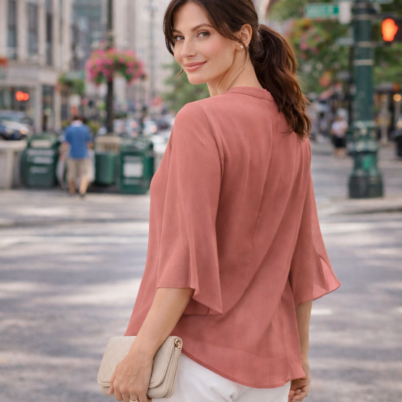Women’s Relaxed Fit Blouse | V Neck